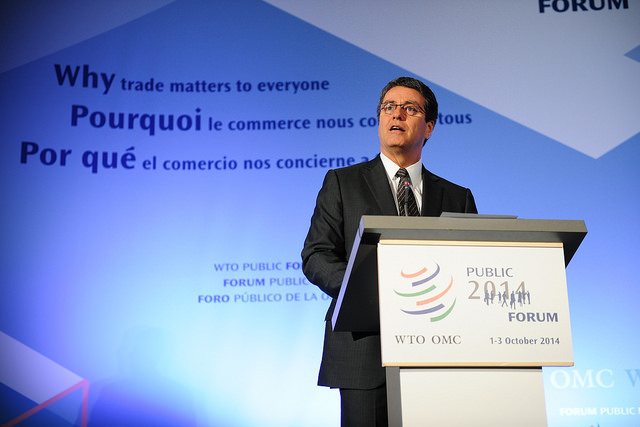 WTO Director General Wants To Put Human Dimension In WTO Work Roberto Azevêdo WTO Public Forum - Photo credit WTO