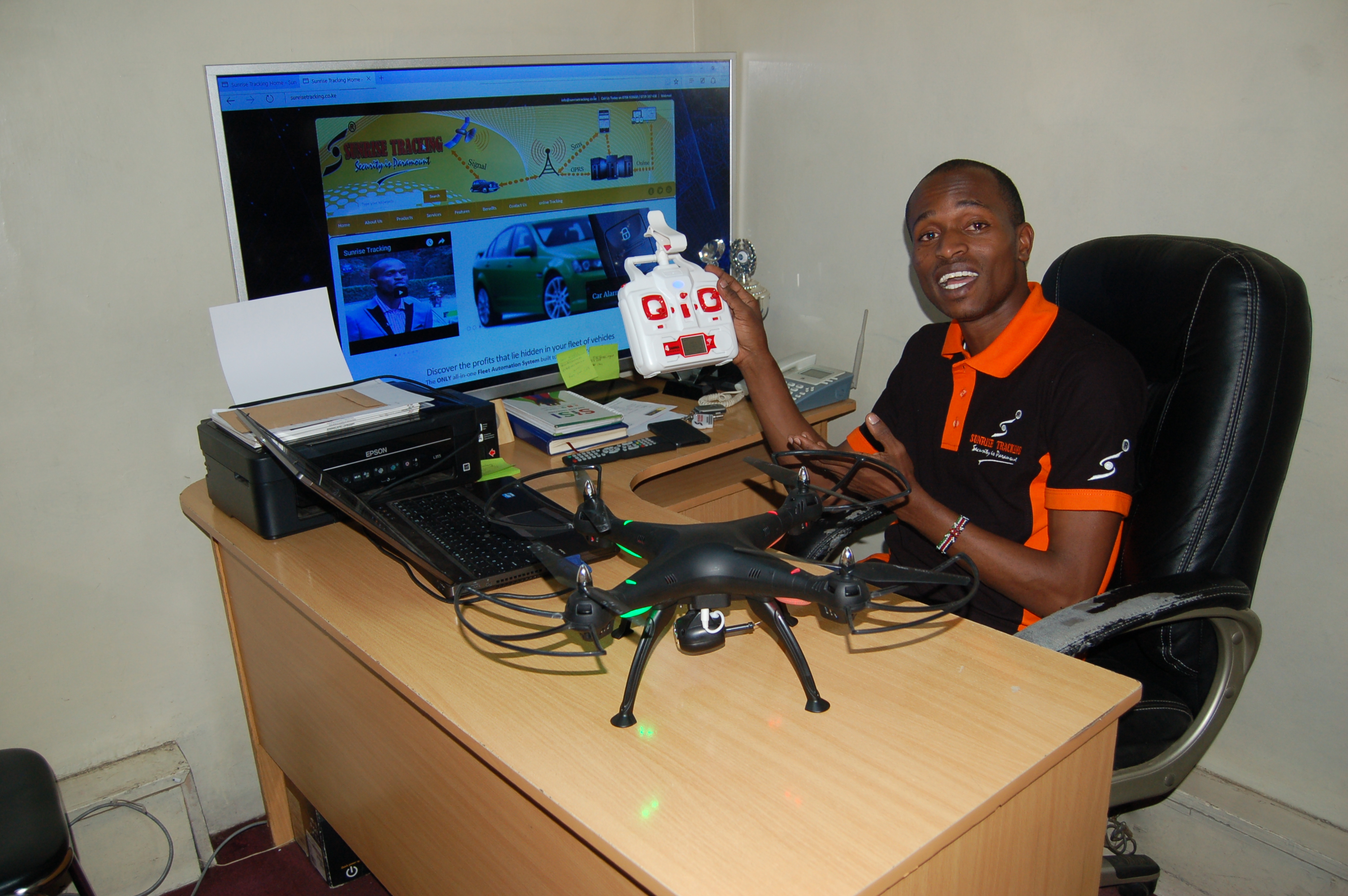 Kenyan innovator shows work
