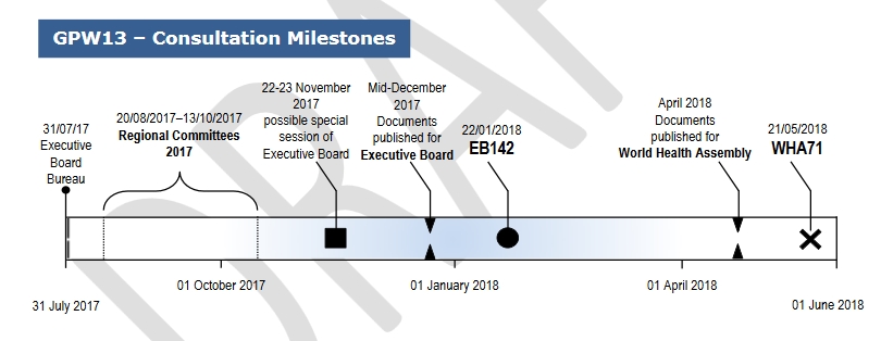 GPW13 Consultation Milestones