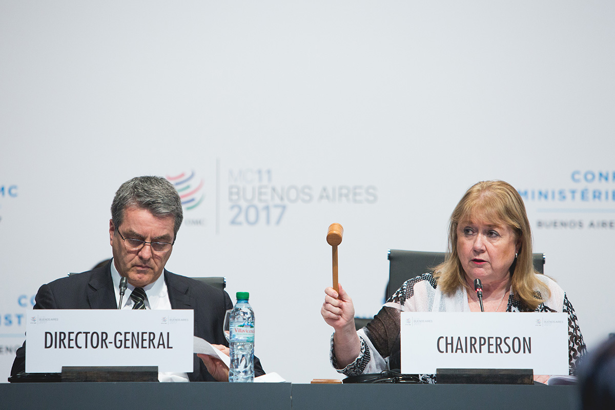 WTO ministerial closing