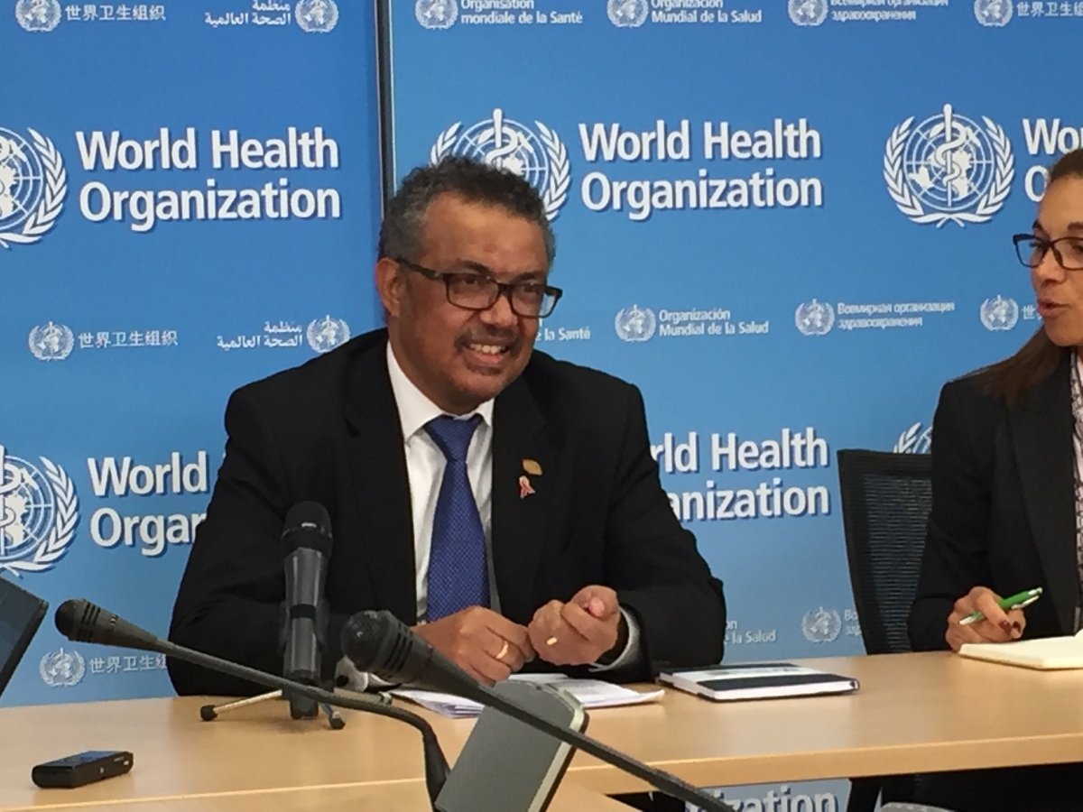 WHO Director Tedros Gives Thoughts On Access To Medicines, Gene Editing, Ebola