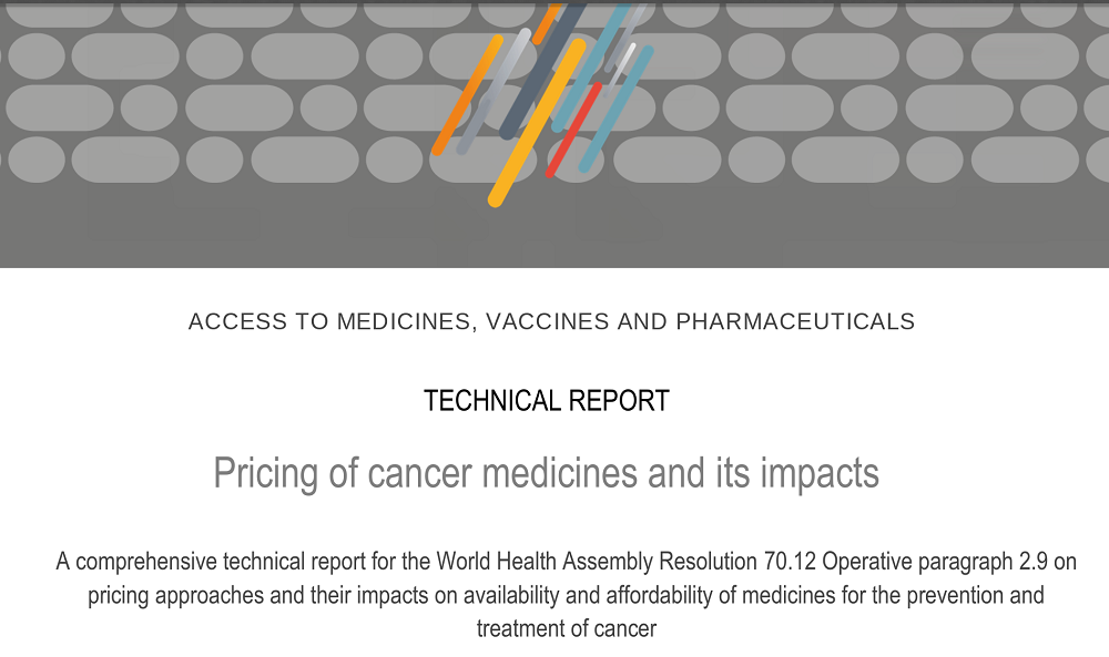 WHO Member States Call For Transparency, Access To Innovation On Cancer Drug Pricing